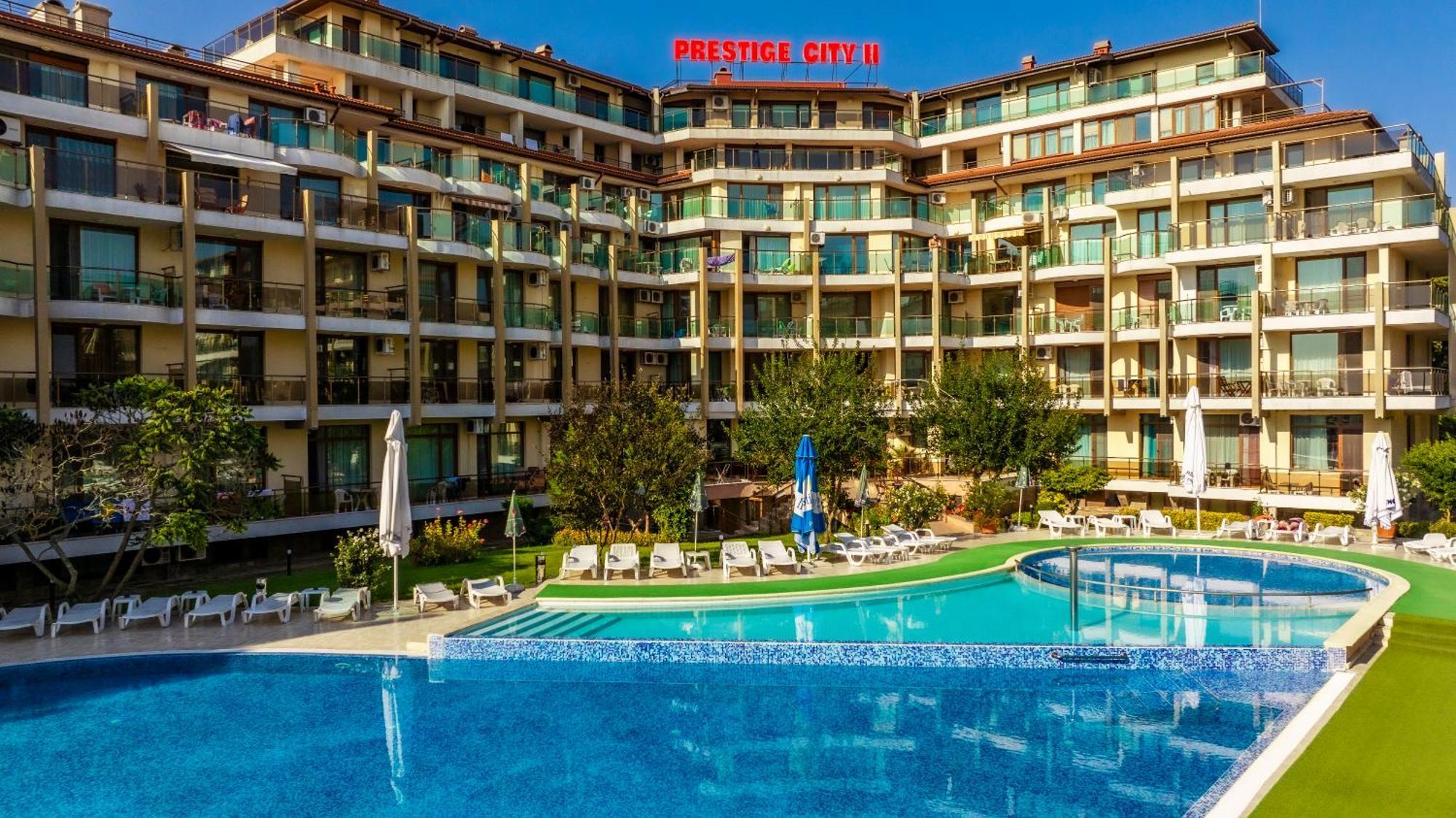 Aparthotel Hotel Prestige City II Primorsko Eksteriør bilde