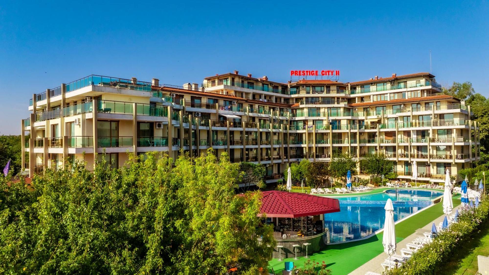 Aparthotel Hotel Prestige City II Primorsko Eksteriør bilde