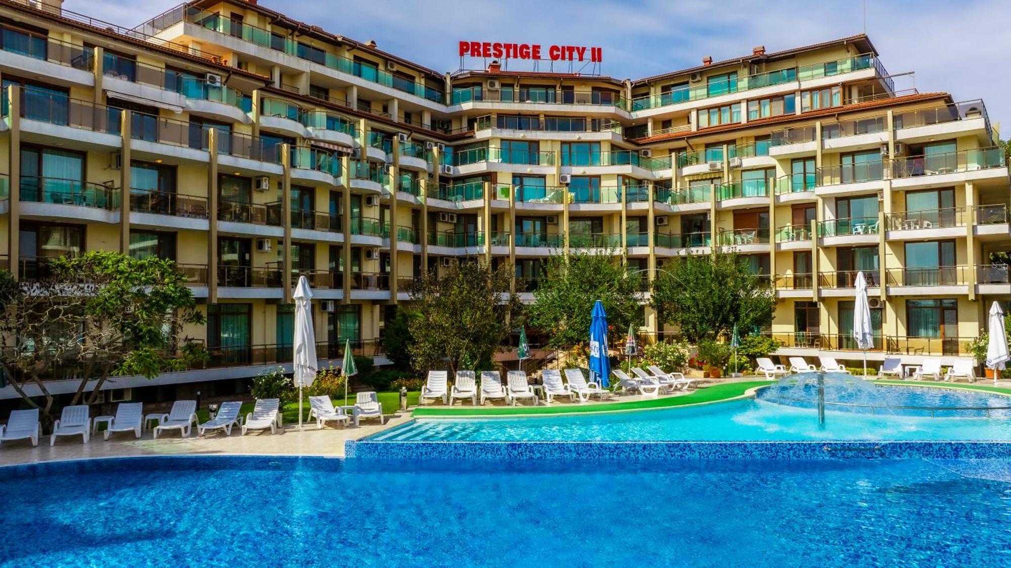 Aparthotel Hotel Prestige City II Primorsko Eksteriør bilde