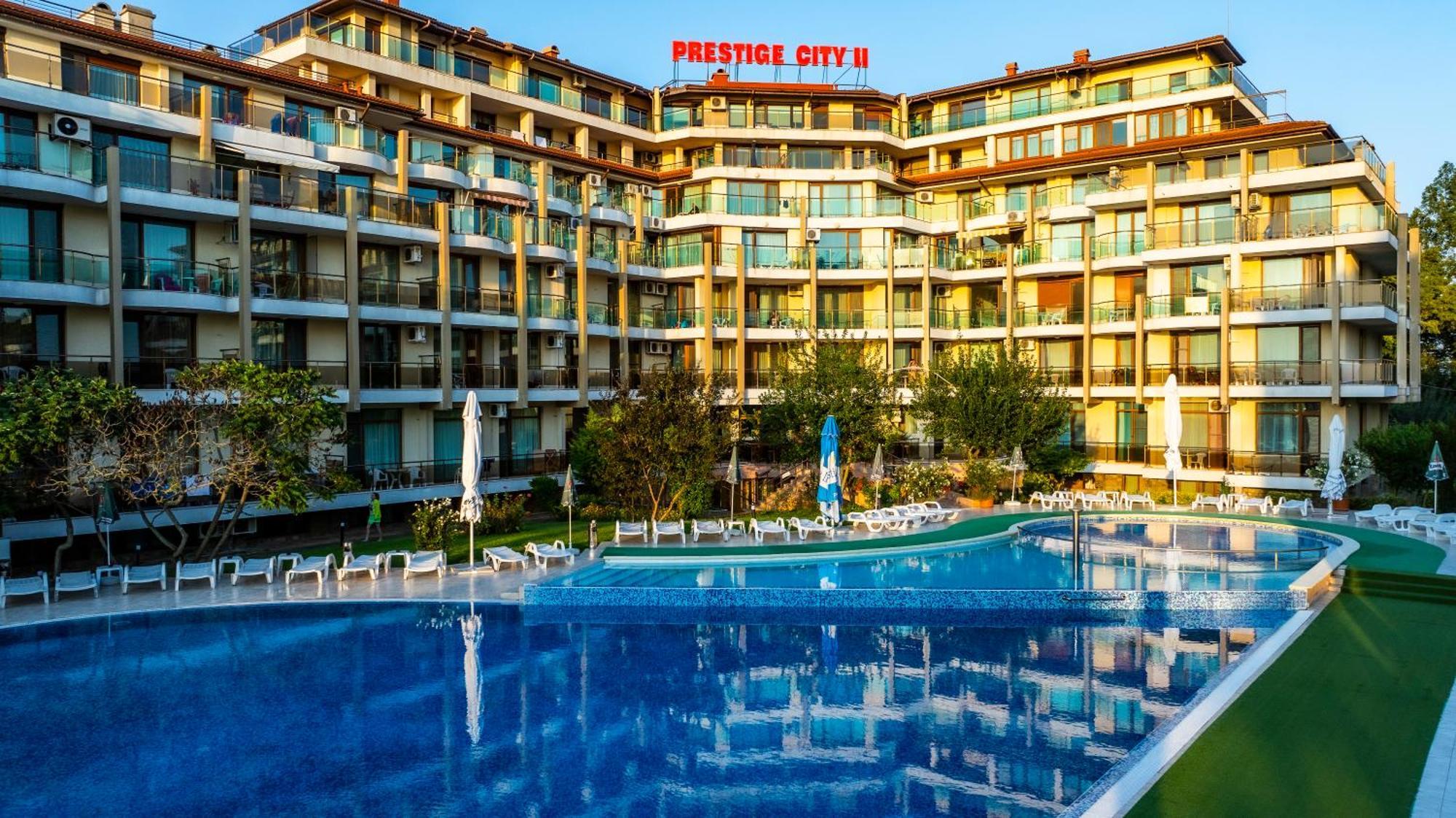 Aparthotel Hotel Prestige City II Primorsko Eksteriør bilde