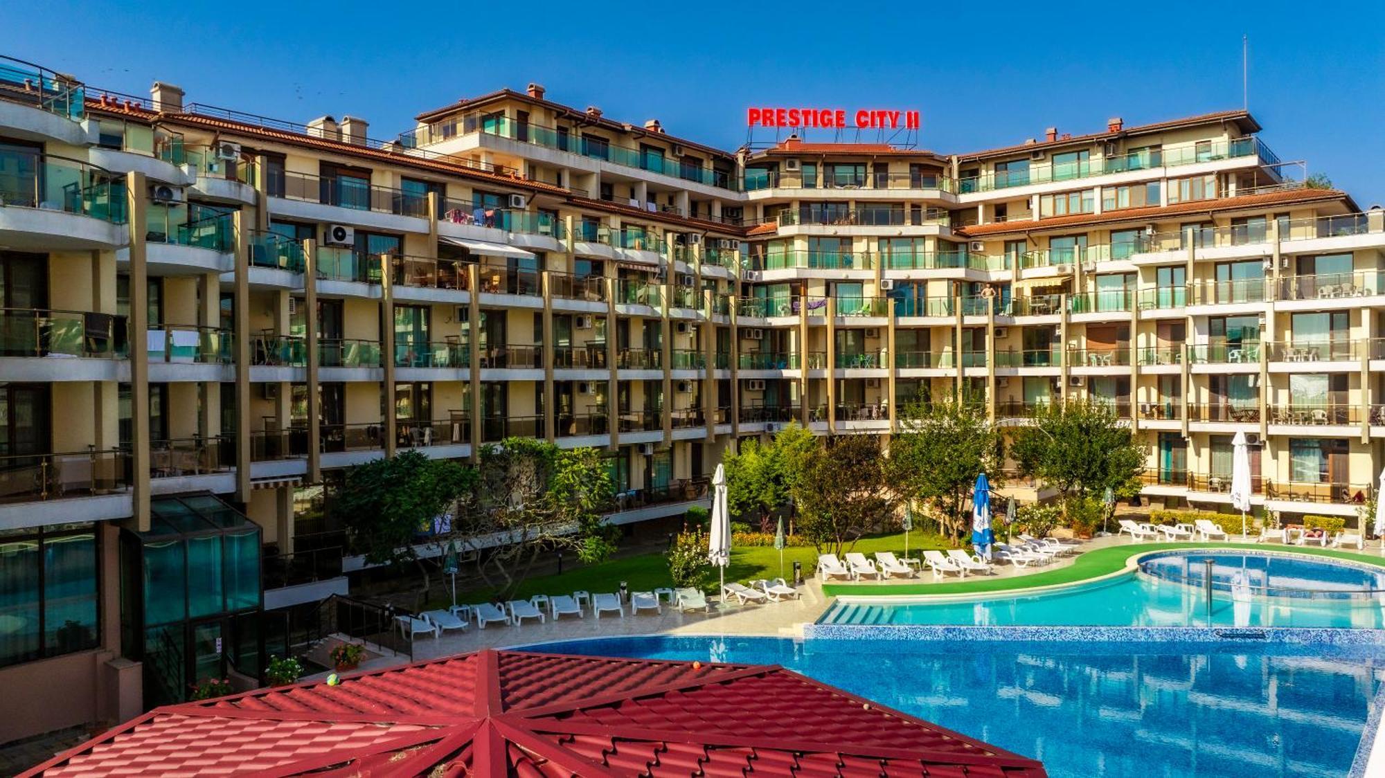 Aparthotel Hotel Prestige City II Primorsko Eksteriør bilde