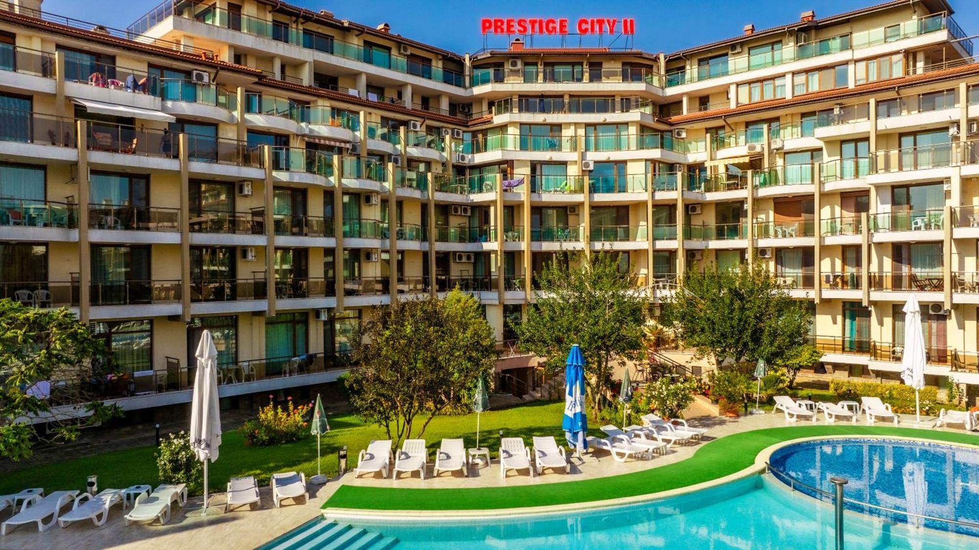 Aparthotel Hotel Prestige City II Primorsko Eksteriør bilde